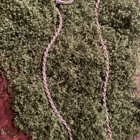 Twisted Rope Chain, Solid Sterling Silver,  18 Inches - Picture 5 of 8